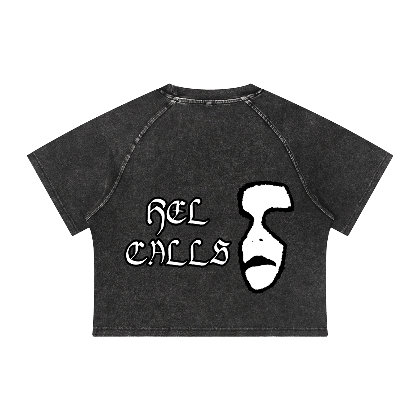 Women's Mineral Wash Raglan Crop T-Shirt